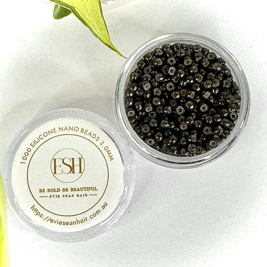 Evie Sean Hair Silicone Lined Nano Beads #3 Dark Brown
