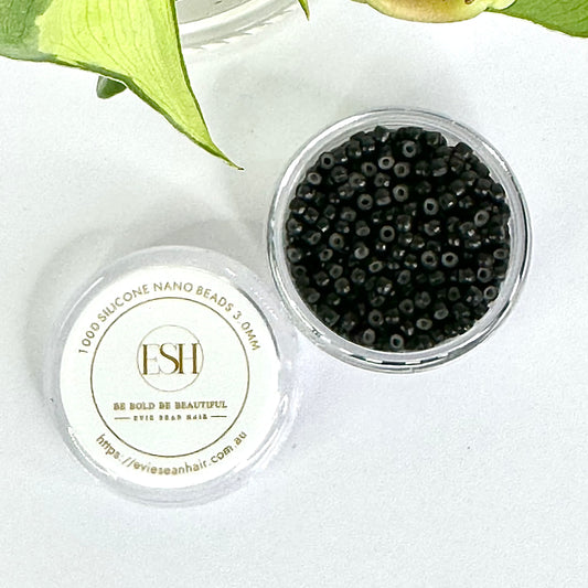 Evie Sean Hair Silicone Lined Nano Beads #1 Black